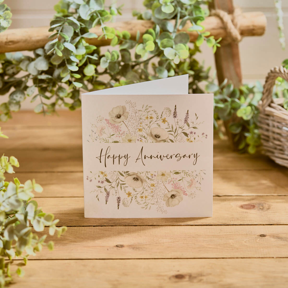Happy Anniversary Pretty Flowers Card – Southwood Garden Centre