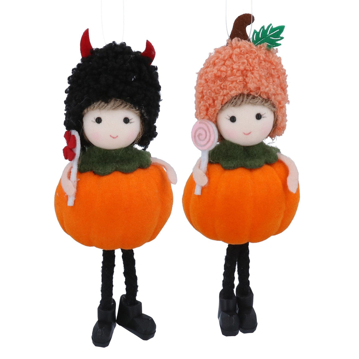 Gisela Graham Velvet Autumn Pumpkin Mix Autumn Garland 150cm main image 0