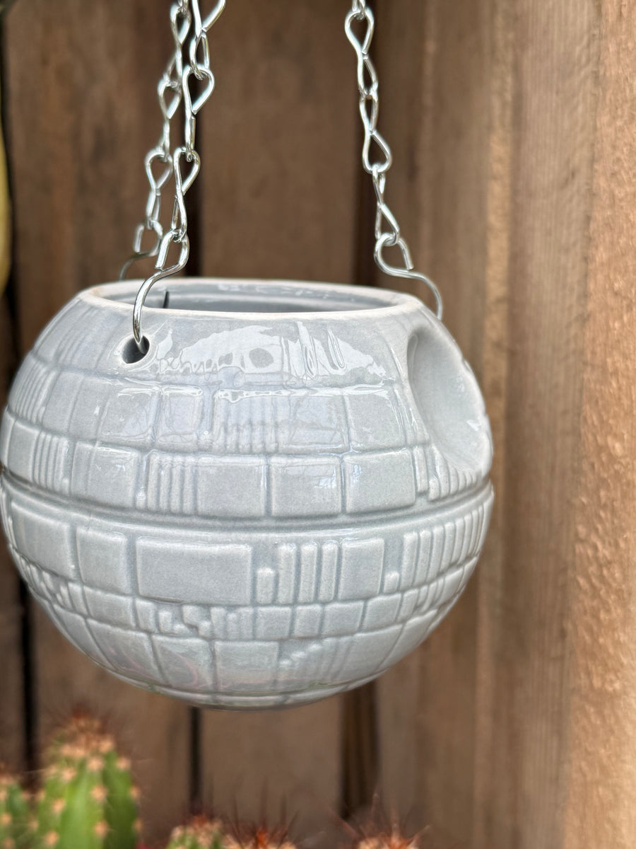 death star plant pot Disney Star Wars Death Star Hanging House Plant Pot – Southwood Garden  Centre