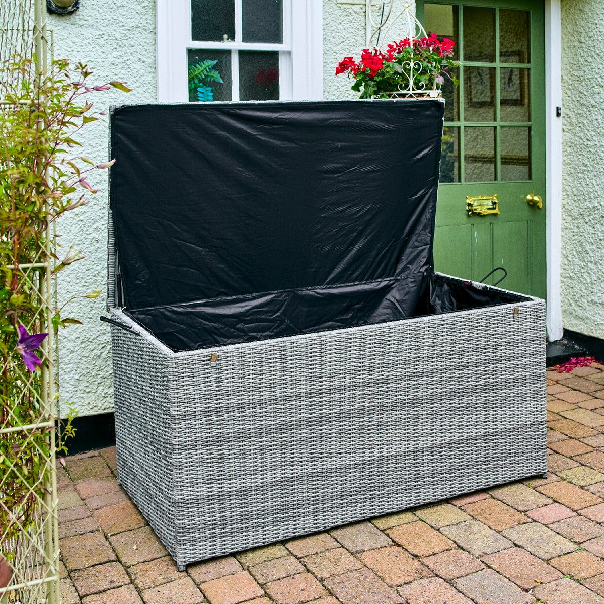 Leisure Grow - Monte Carlo Stone Cushion Storage Box - Stone Grey –  Southwood Garden Centre