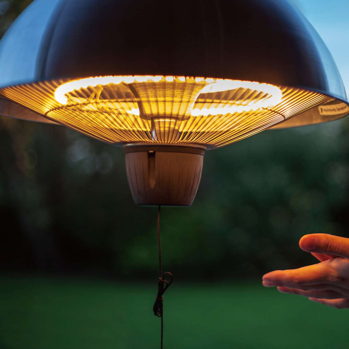 Retro Hanging Carbon Fibre La Hacienda Hanging Patio Heater Buddy