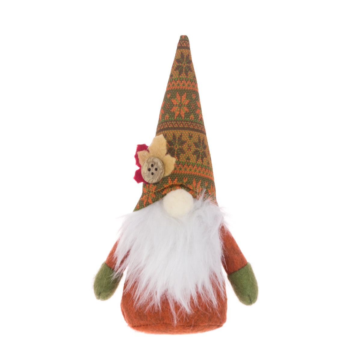 Autumn Gonk Figure - Patterned Hat – Southwood Garden Centre