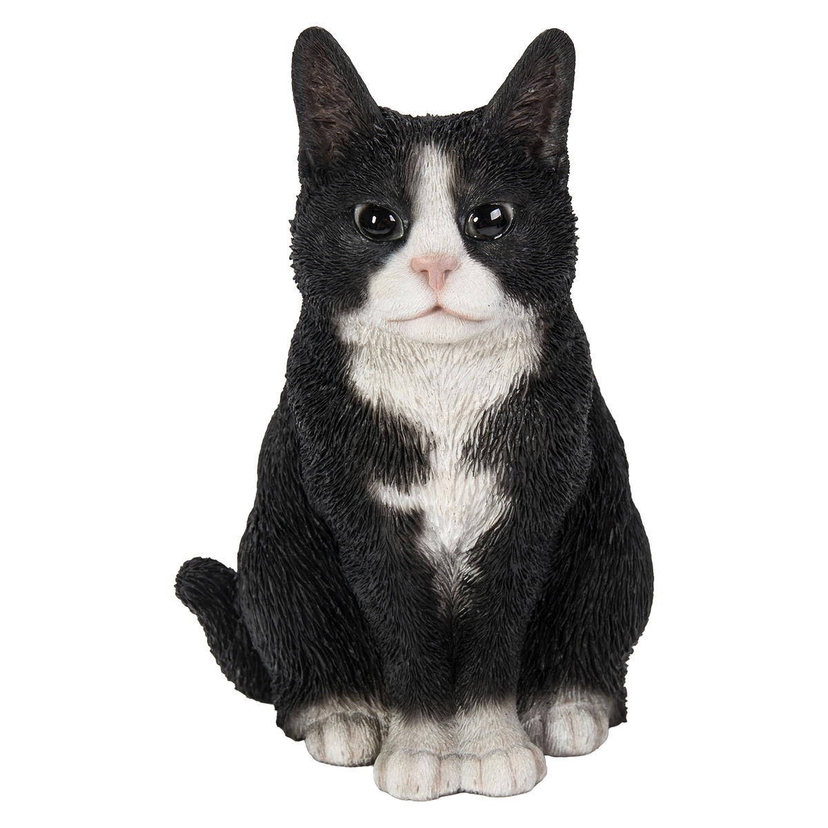 Vivid Arts Sitting Black & White Cat Garden Ornament Southwood