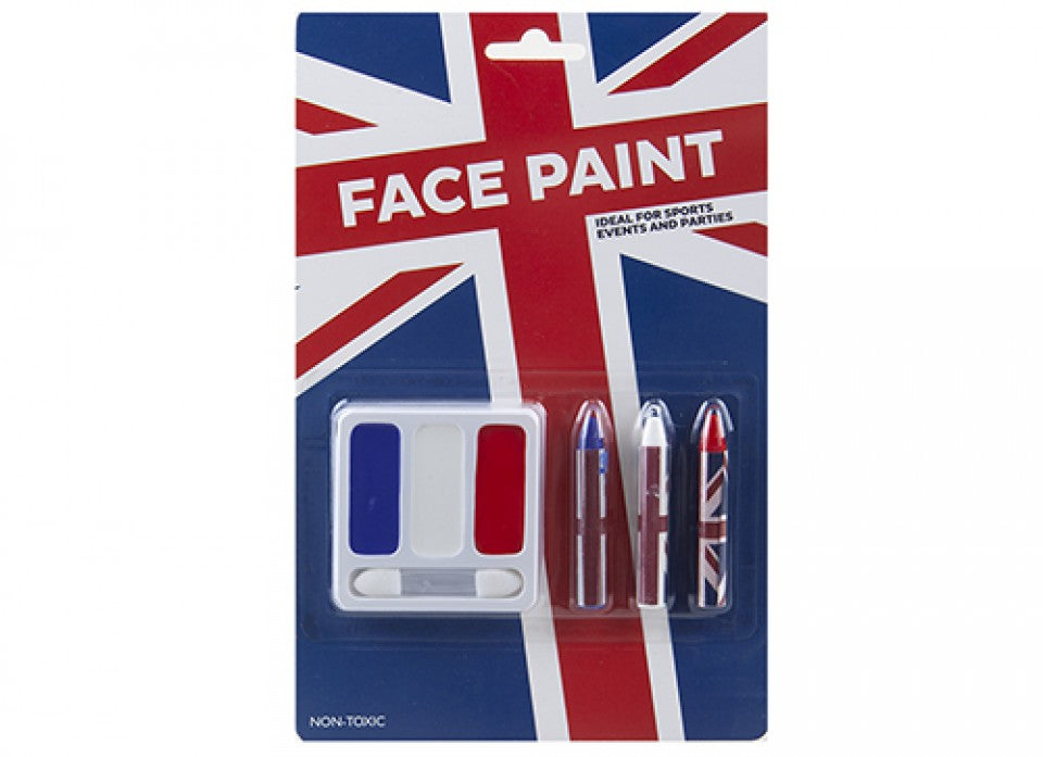 Kings Charles Coronation Union Jack Face Paint Set Southwood Garden
