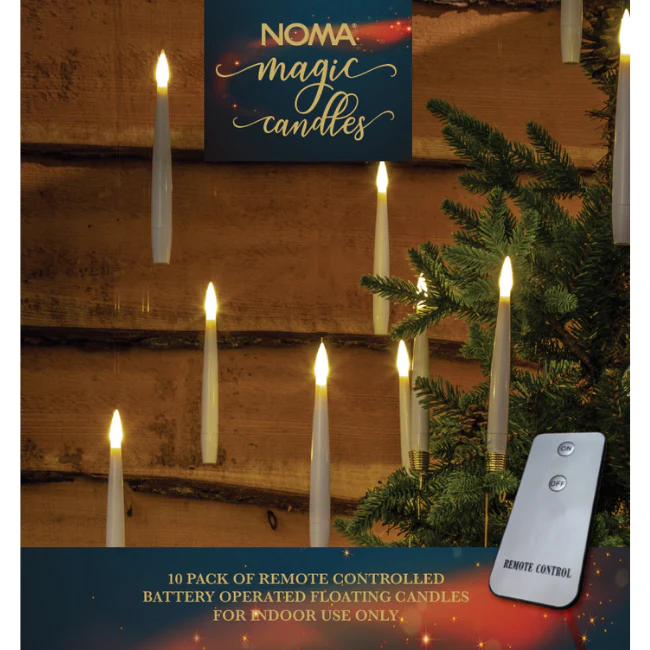 Noma Magical White Floating Candles Remote Controlled 15cm