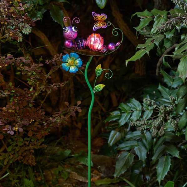 Light Up Caterpillar Bug Stake Light Solar Powered Southwood Garden