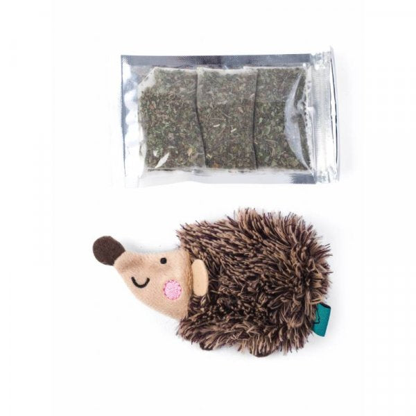 Zoon Nipit Refillable Catnip Hedgehog Hoglet Cat Toy Sachet Inclu