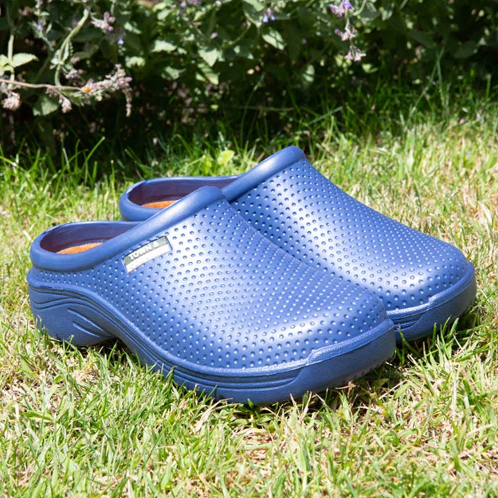 Town & Country EVA Gardening Cloggies / Clogs Shoes Navy Blue