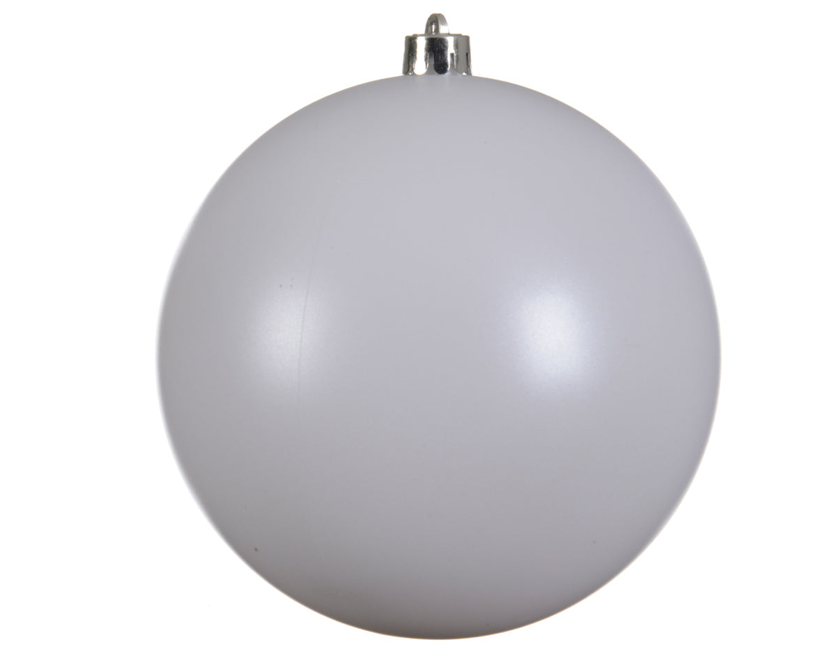 Giant Winter White Shatterproof Bauble - 20cm