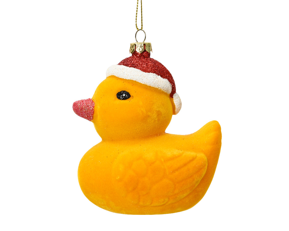 Festive Rubber Duck Hanging Christmas Tree Decoration