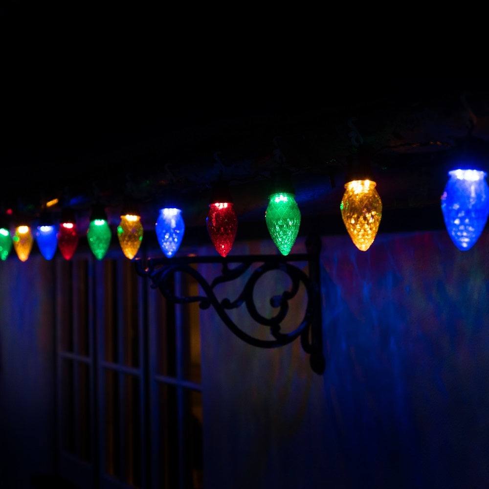 NOMA Multicoloured Large Facetted Cone Lights