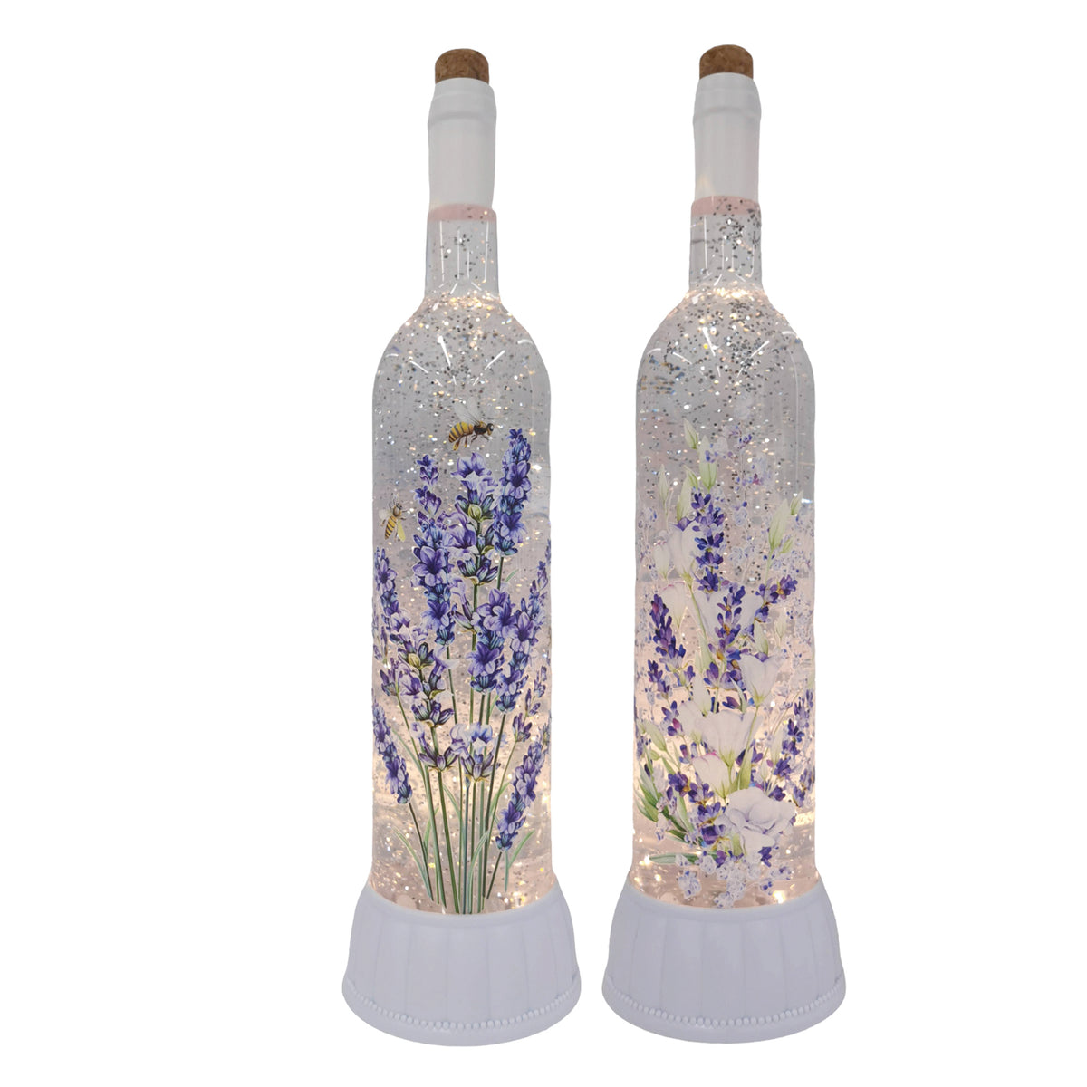 Large Glitter Lavender Water Spinner - 36cm