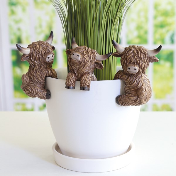 Highland Cow Pot Hanger - Single
