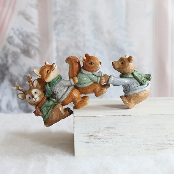 Woodland Playtime Christmas Ornament - 26x17cm