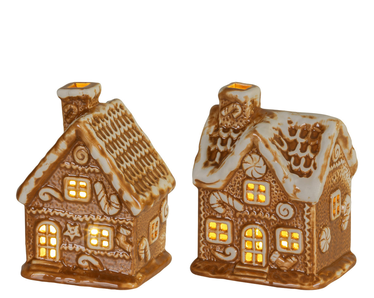 Micro LED Gingerbread House 11cm