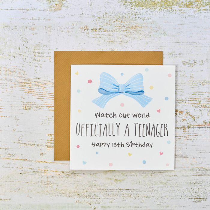 Watch Out World Officially a Teenager Happy 13th Birthday Card