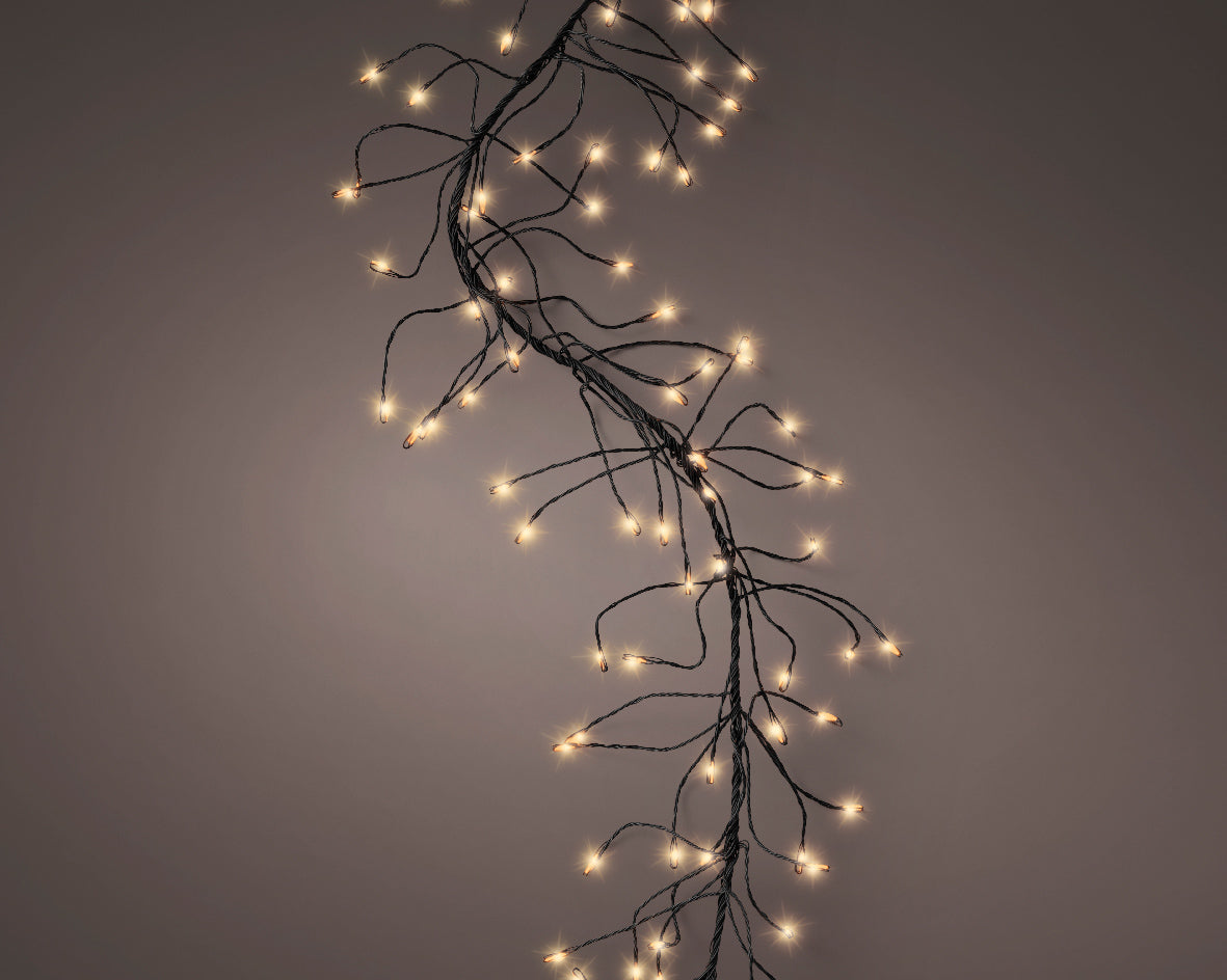 Lumineo 480 LEDs Classic Warm Micro LED Cluster Lights Twinkle Effect Outdoor Lights 3m Green Cable