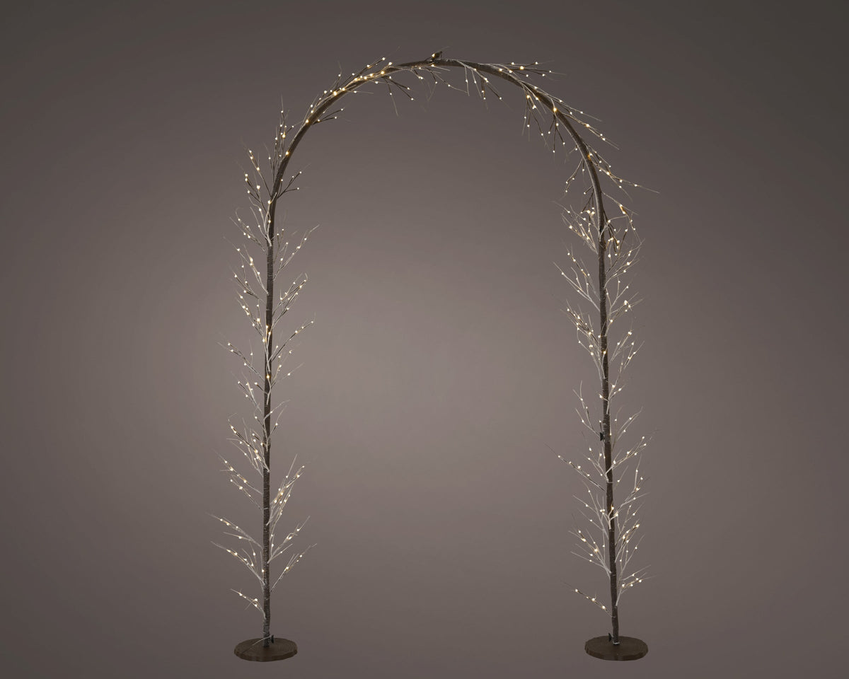 Lumineo 384 Warm White LED Outdoor Arch Light with Brown Cable 2.3m