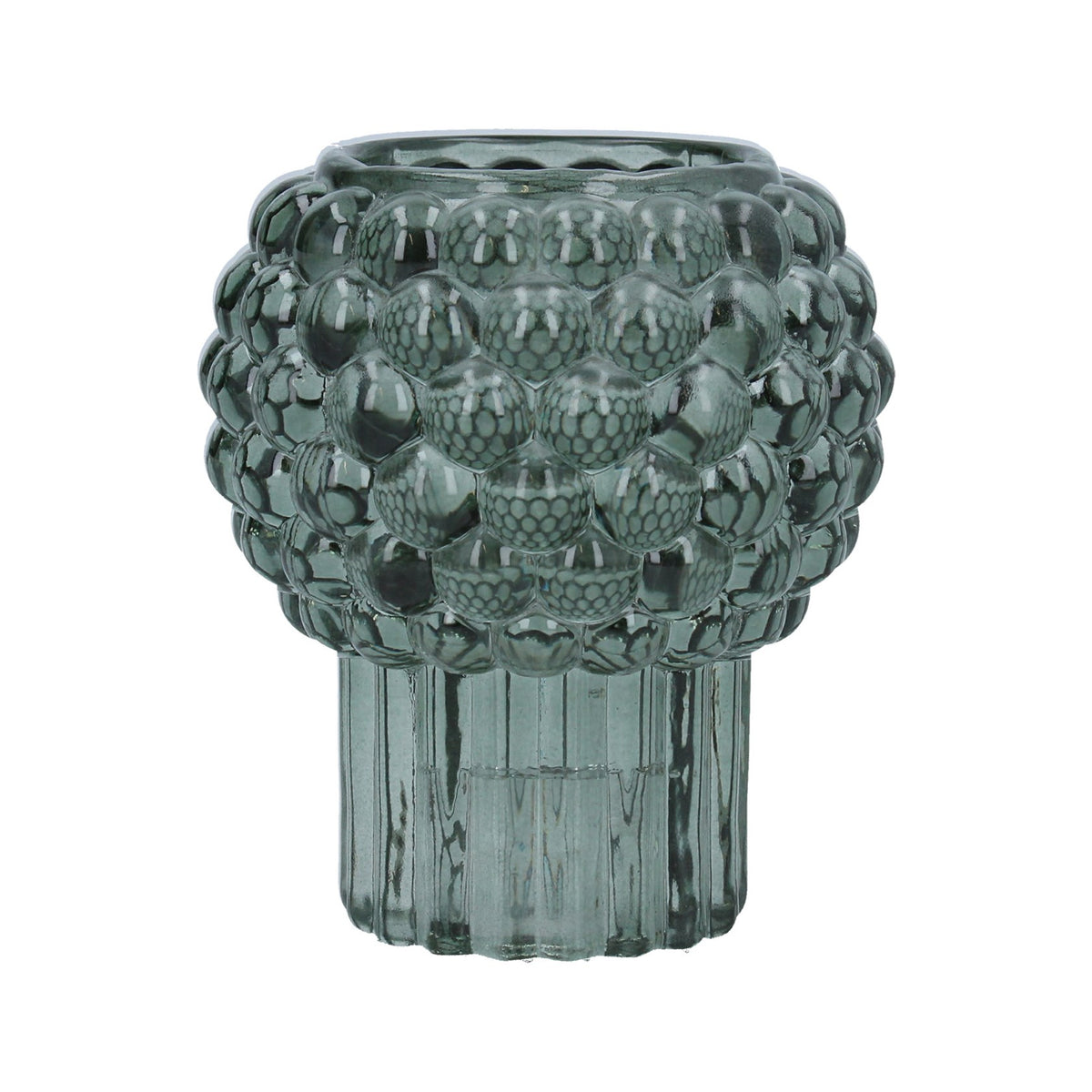 Gisela Graham Green Blue Glass Bobble Crown T-lite Holder – Southwood ...