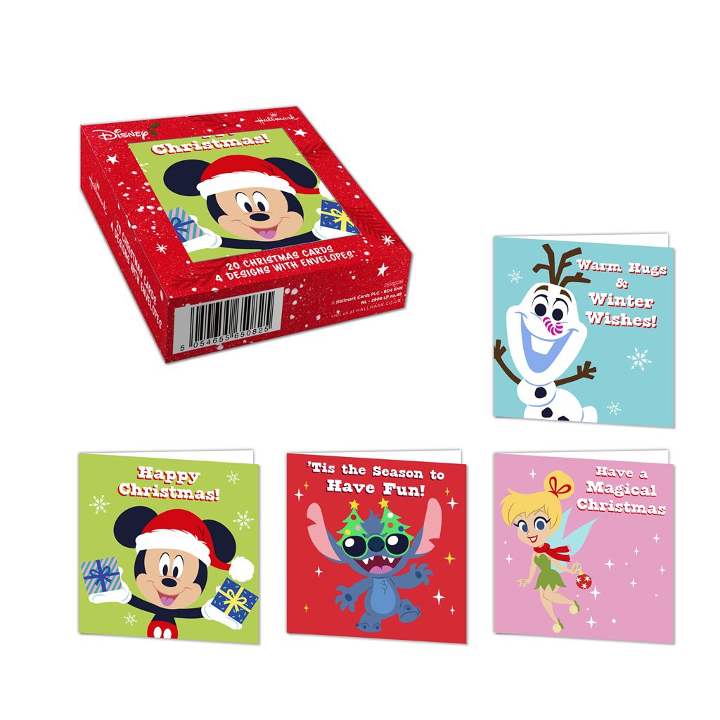 Hallmark Disney Christmas Cards – Pack of 20