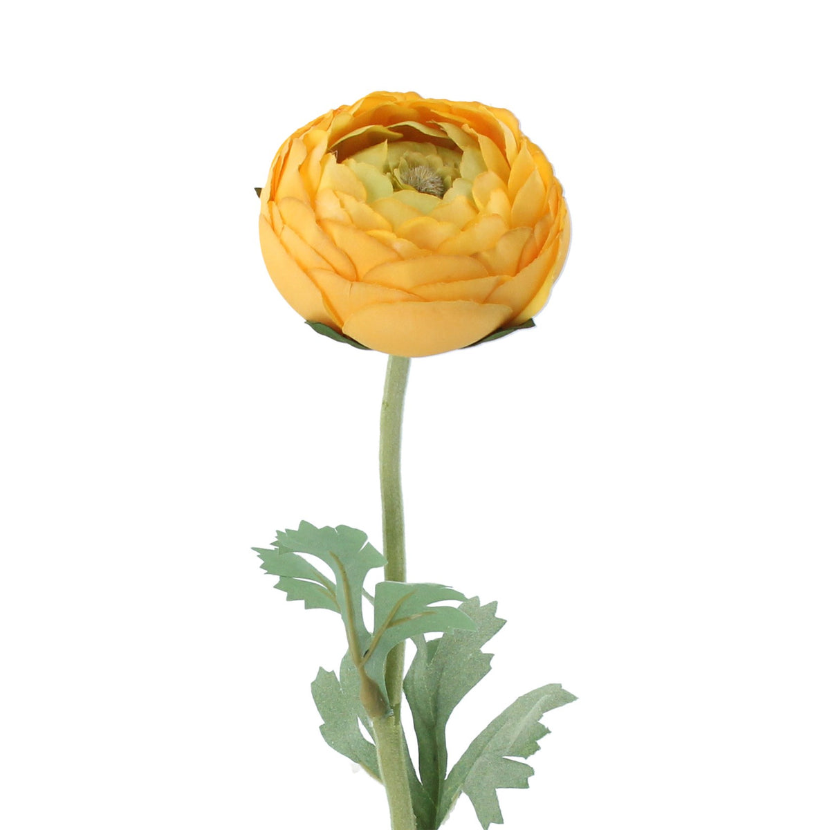 Gisela Graham - Yellow Ranunculus Artificial Flower Stem 50cm ...