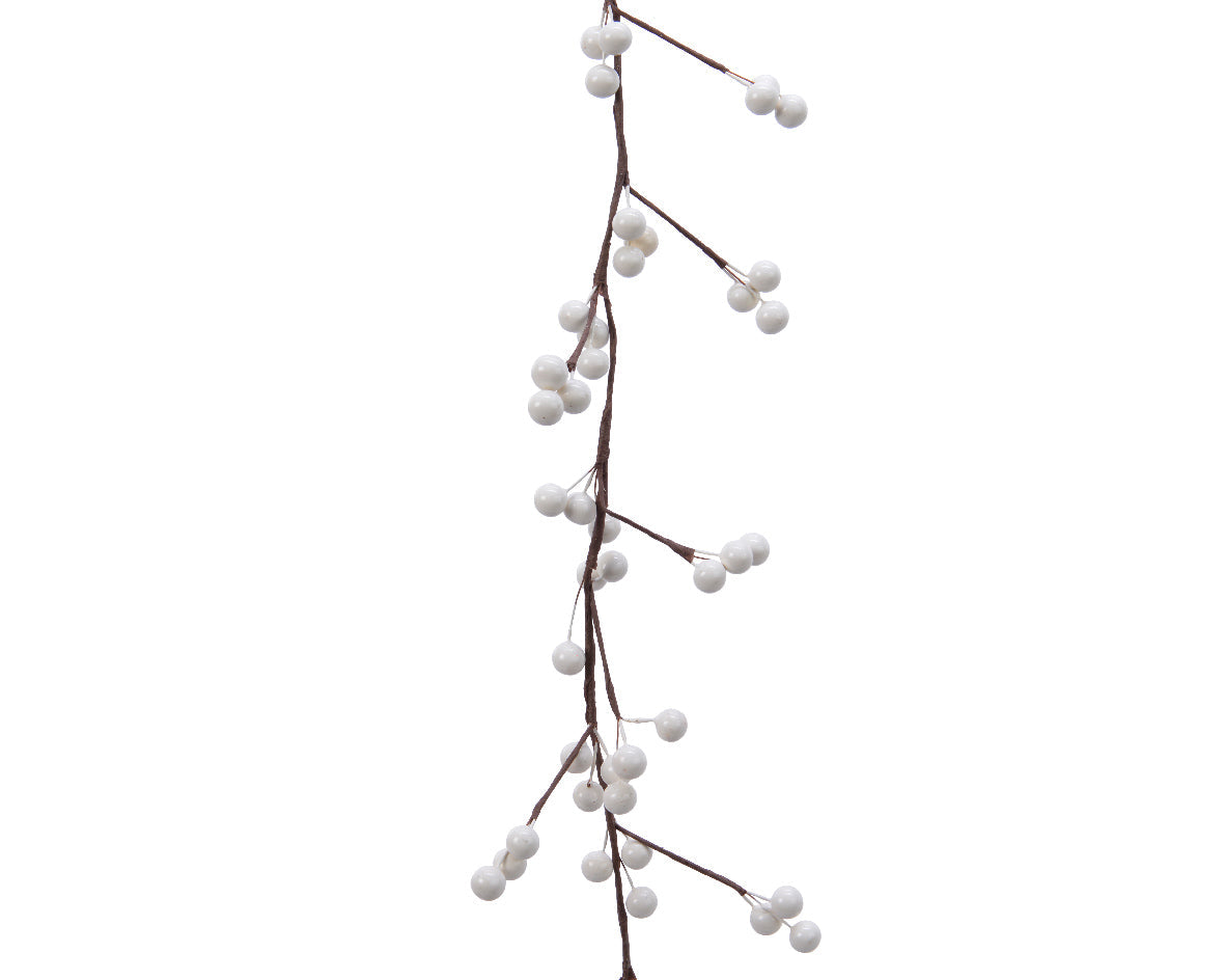 White Foam Berry Garland - 130cm