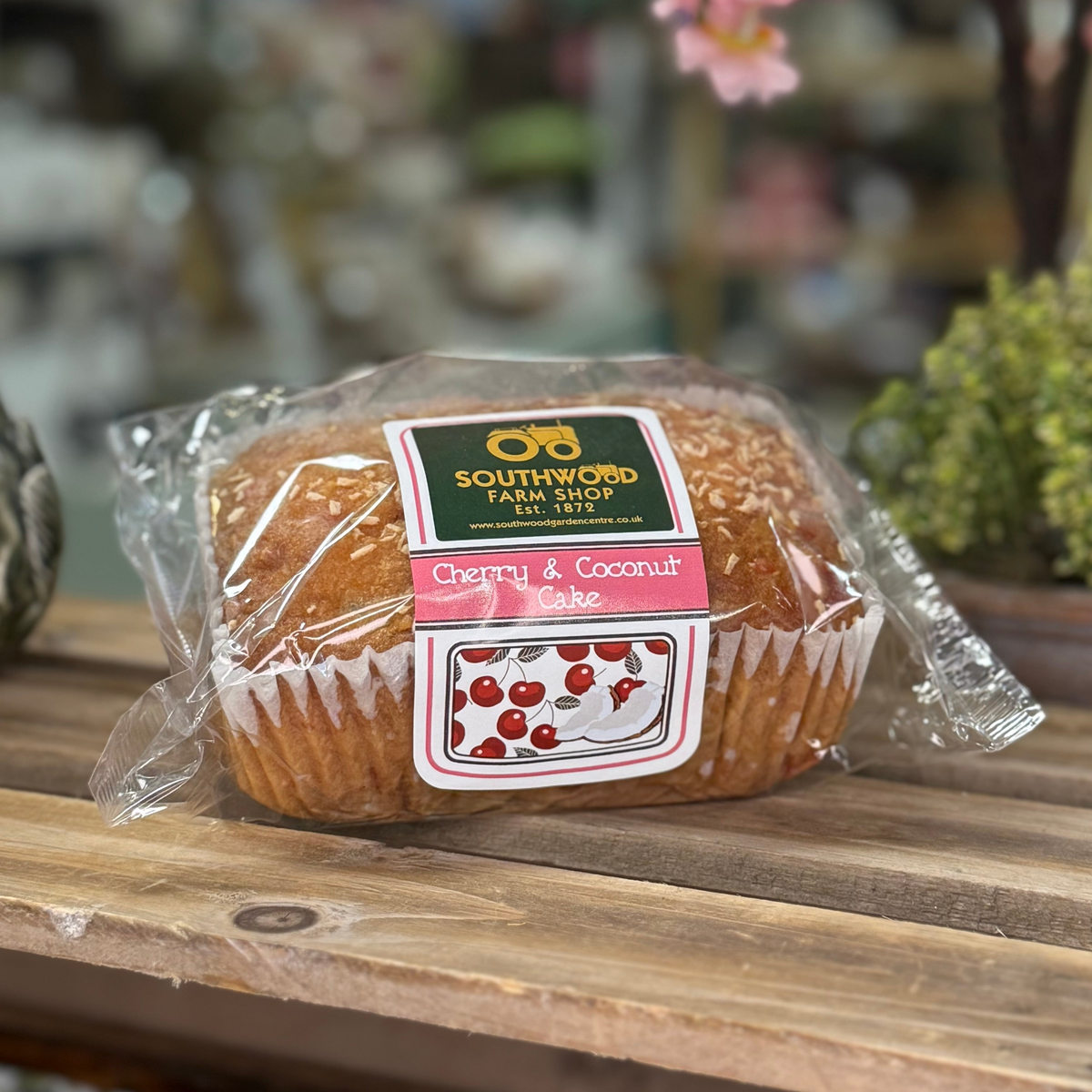 Southwood Farmshop -Cherry & Coconut Loaf Cake