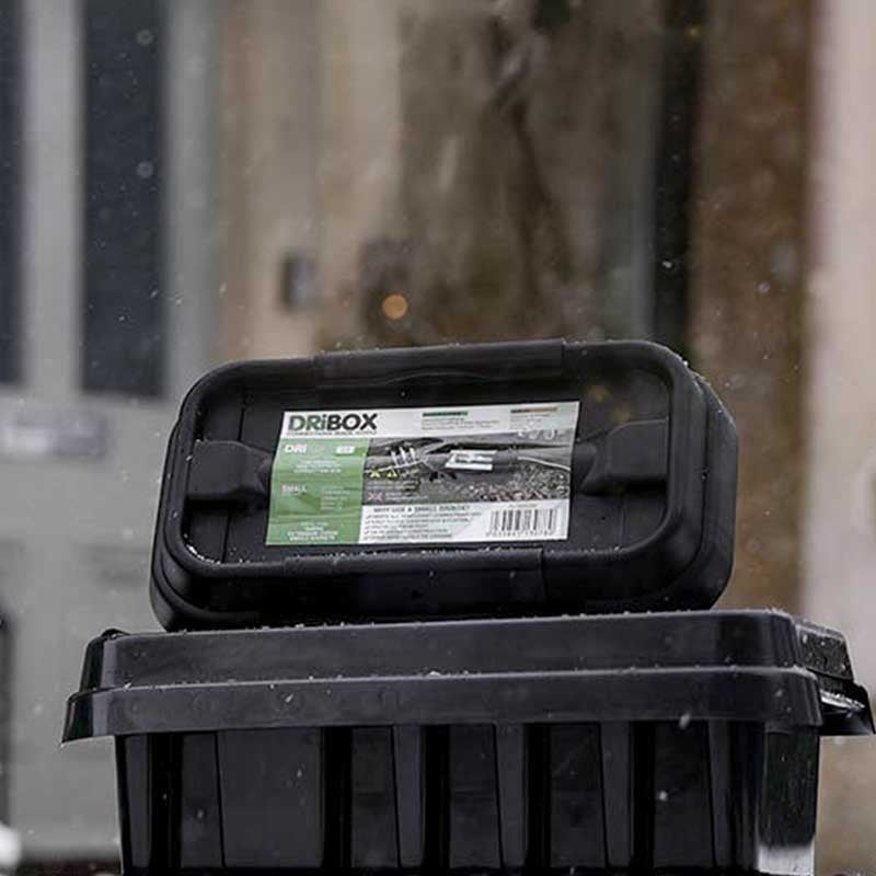DRiBOX - Black Large Weatherproof Extension Cable Box