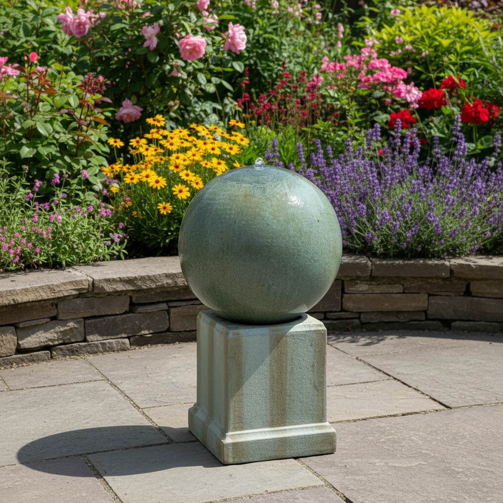 Lumineo Aged Effect Large Outdoor Water Feature 112cm