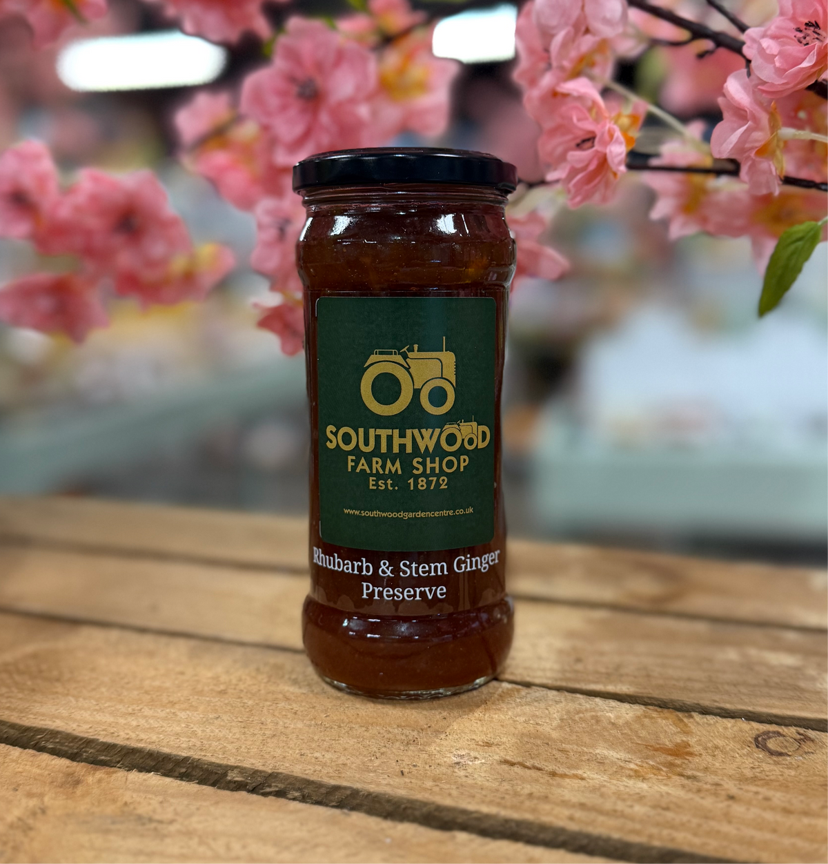 Southwood Farmshop Rhubarb & Stem Ginger Preserve Jar - 454g