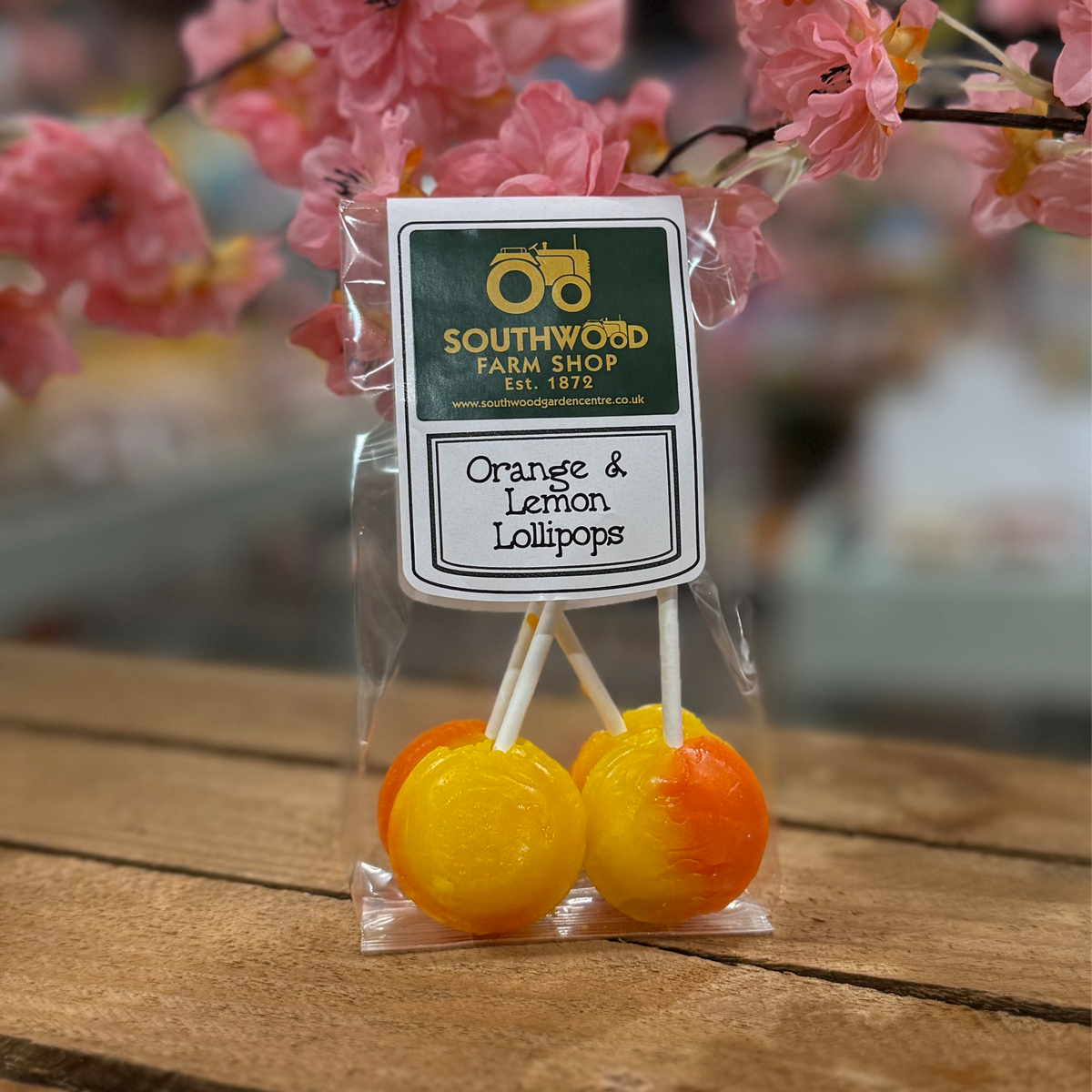 Southwood Farmshop Orange & Lemon Old Fashioned Lollipops Pack of 4