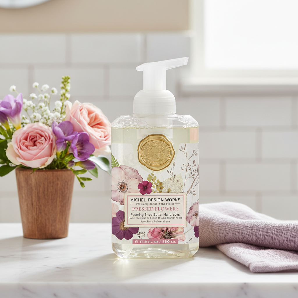 Pressed Flowers Foaming Hand Soap by Michel Design Works  - 530ml