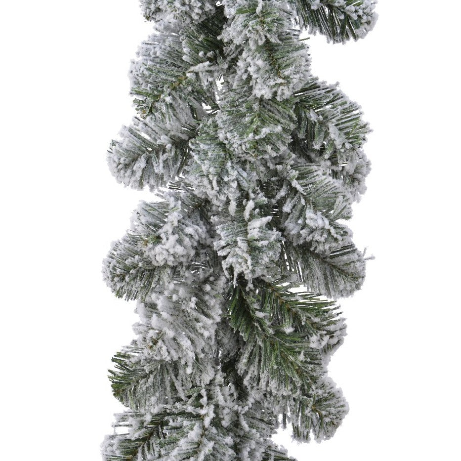 Everlands Snowy Imperial Artificial Christmas Garland – 2.7m x 25cm