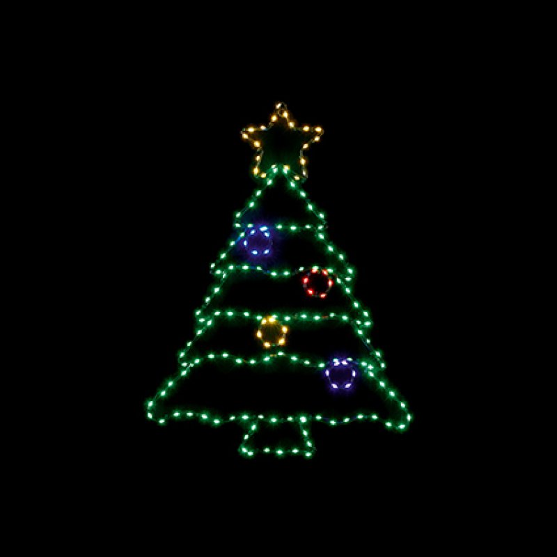 Premier Large Twinkling Christmas Tree Flexibright Wall Decoration - 60cm