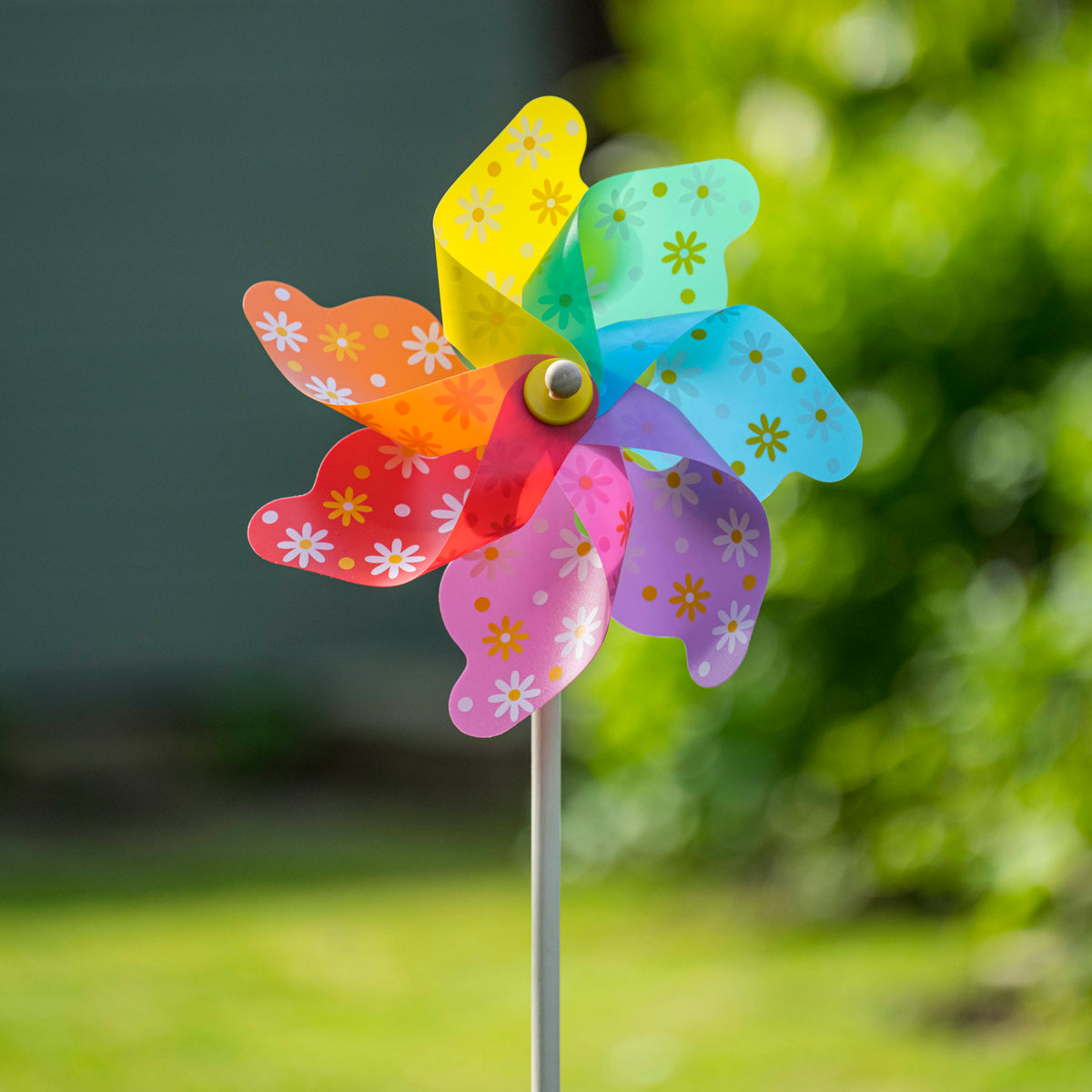 Multicolor Windmill Fountasia Giant Multi Flower Colourful Windmill - 75cm – Southwood ...