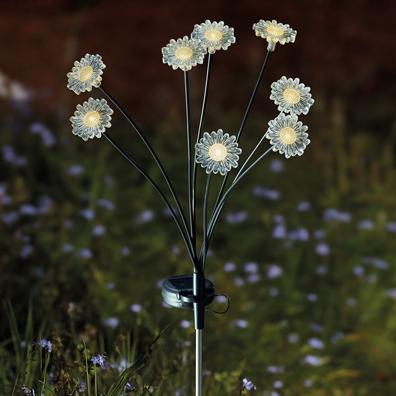 Smart Solar - 8-Stem FloraLights Warm White Solar Powered Stake Light