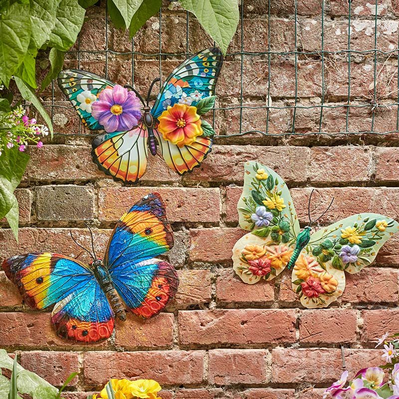 Papillon Colourful Butterfly Garden Wall Decoration