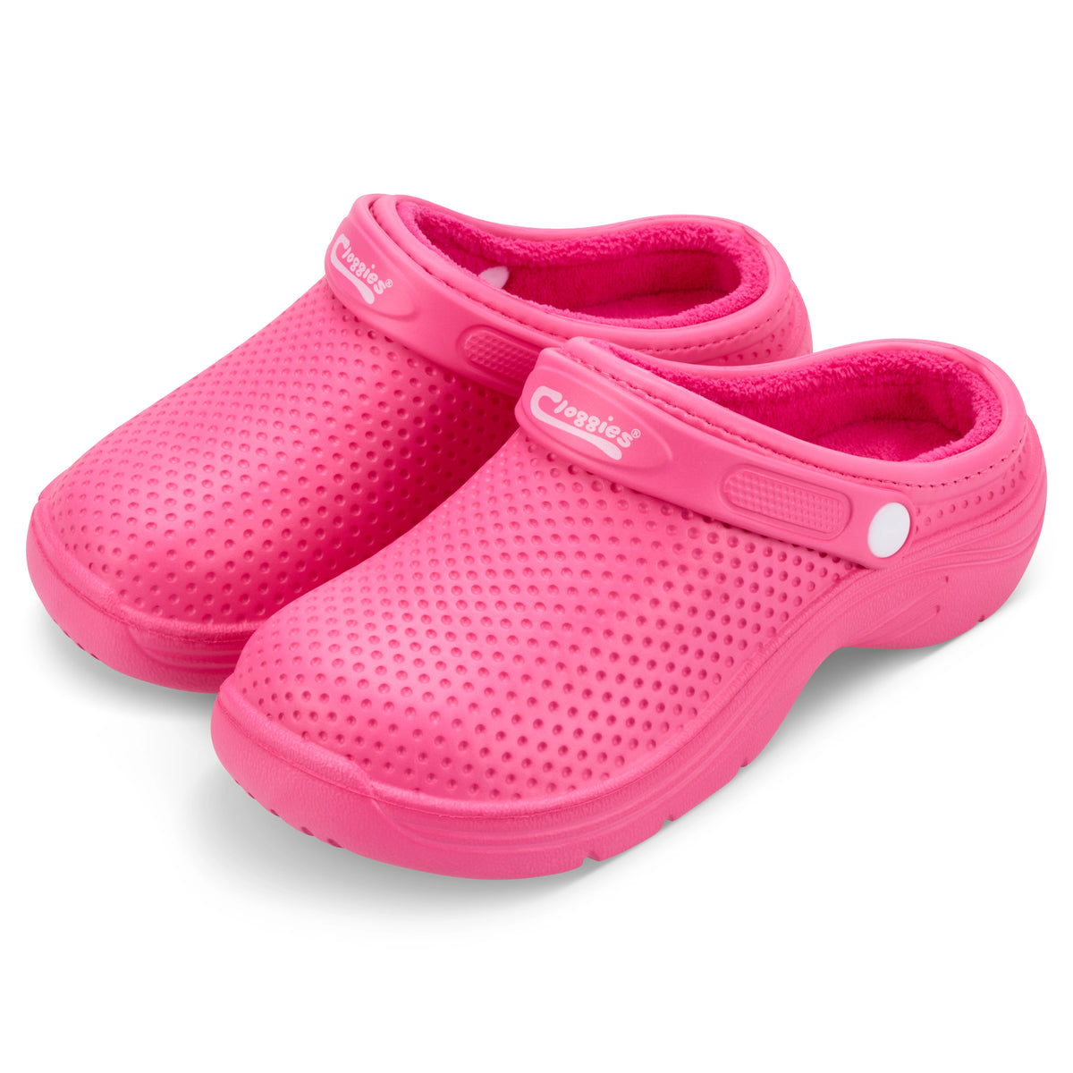 Town & Country- Fleecy Gardening Cloggies Shoes- Hot Pink