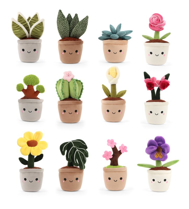 Keel Toys - Keeleco Botanical Plant or Flower Cuddly Toy 14cm