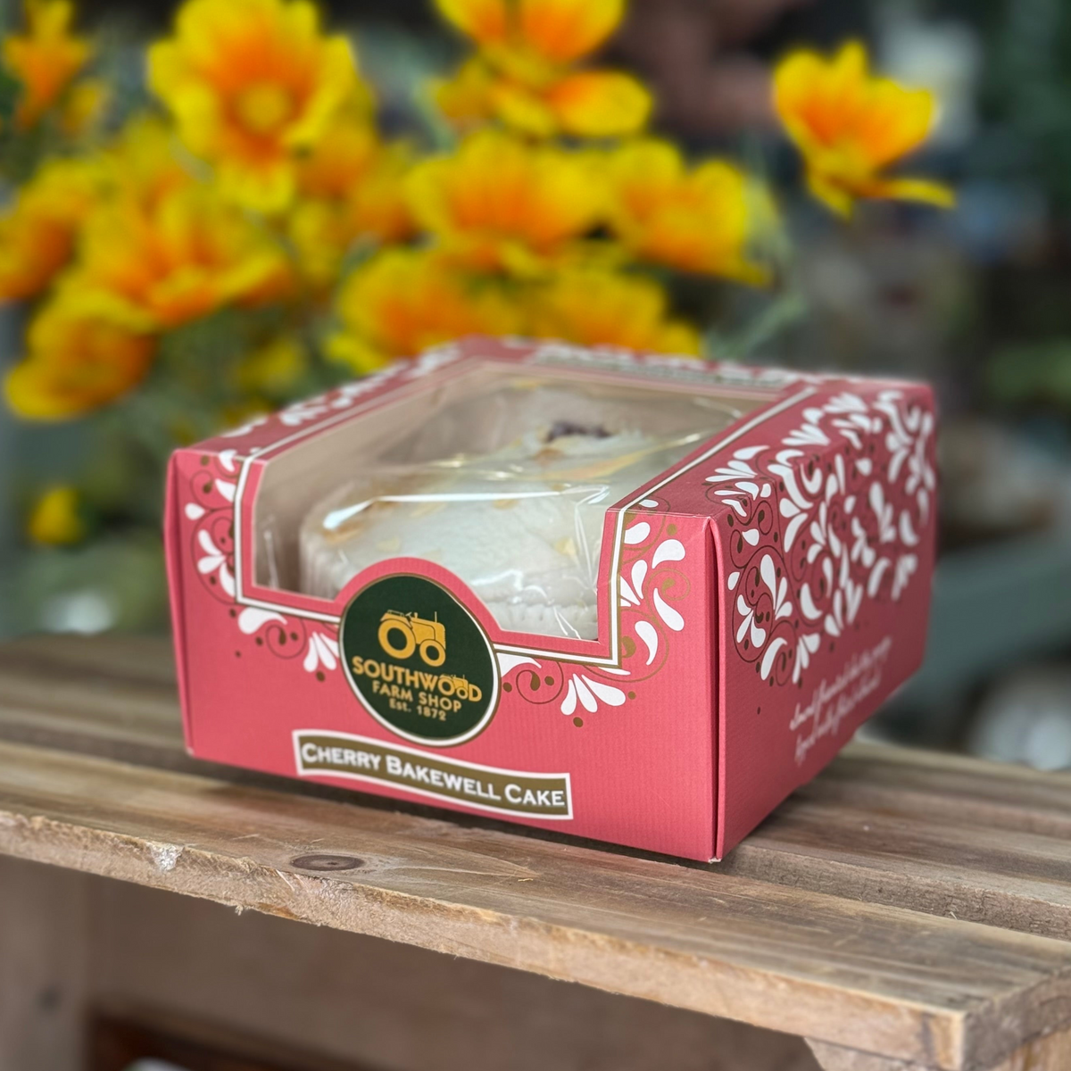 Southwood Farmshop -Boxed Cherry Bakewell Cake