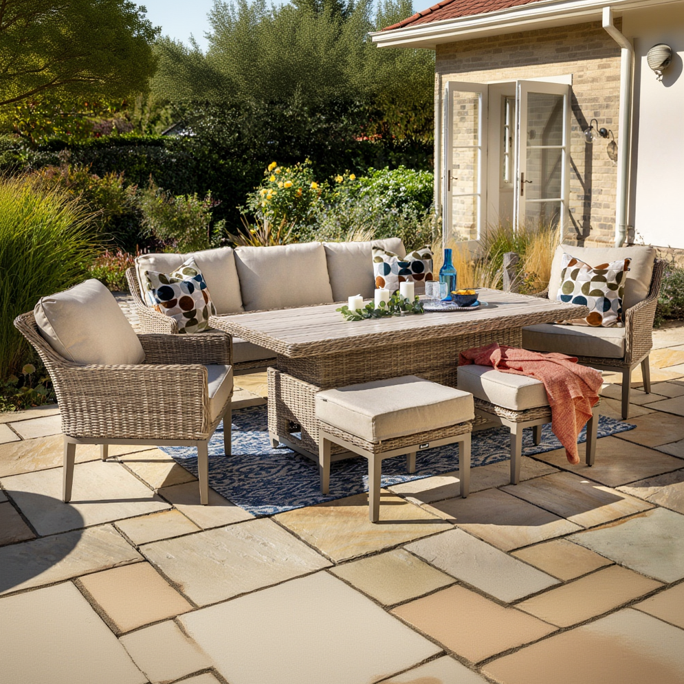 Hartman - Arley 3 Seat Casual Lounge Sofa Set with Height Adjustable Table