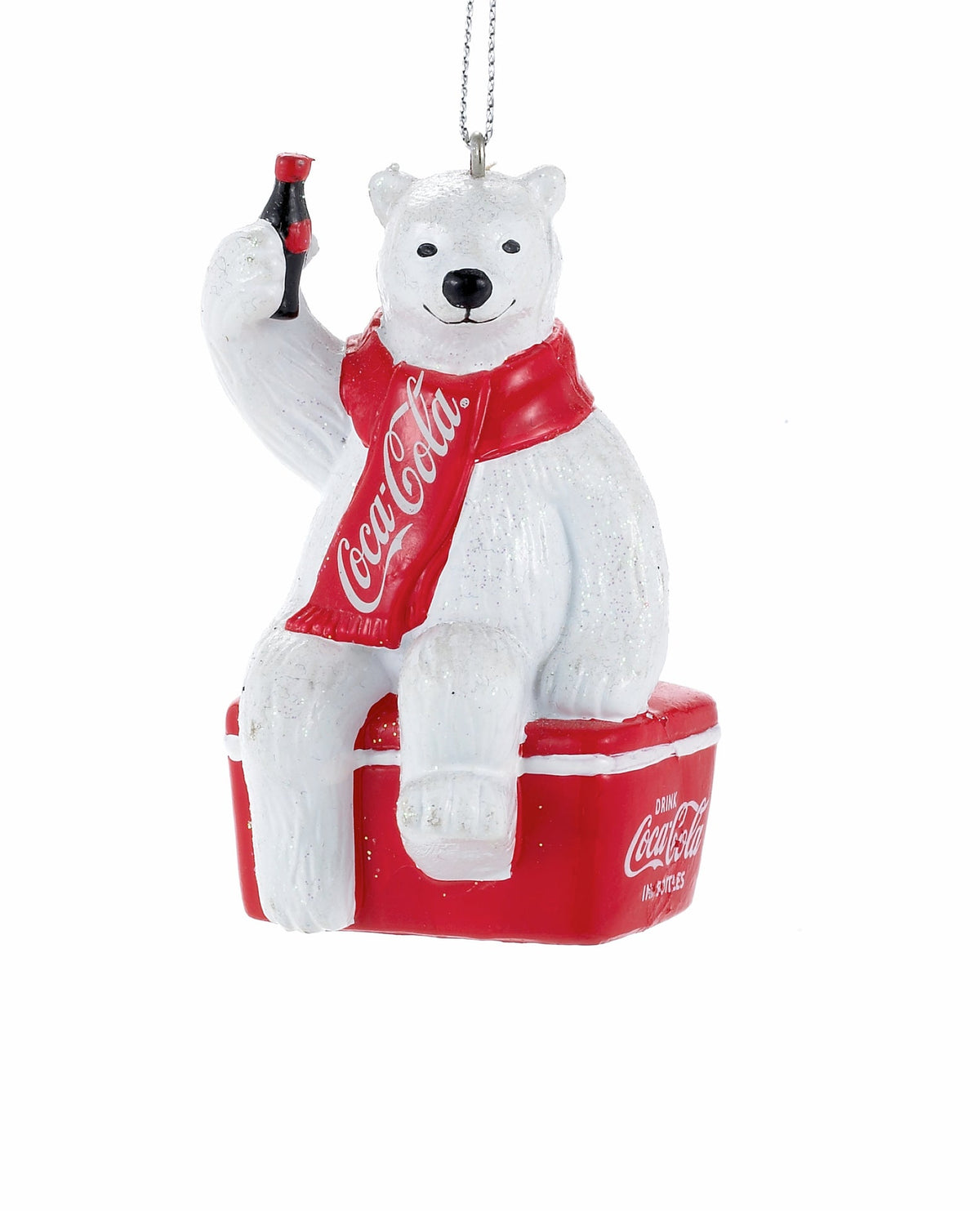 Coca-Cola Polar Bear on Cooler Christmas Bauble