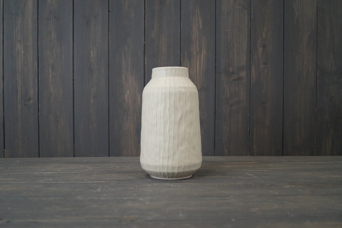 Pistachio Stripe Wave Textured Ceramic Vase - 19.5cm – Southwood Garden ...
