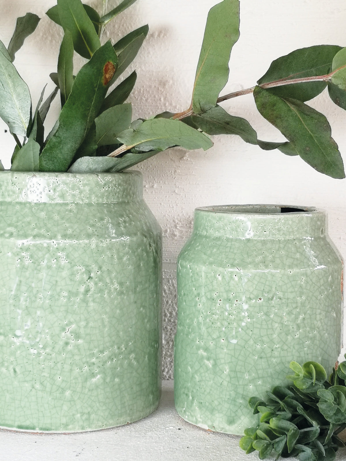 Salvia Crackle Jar Vase