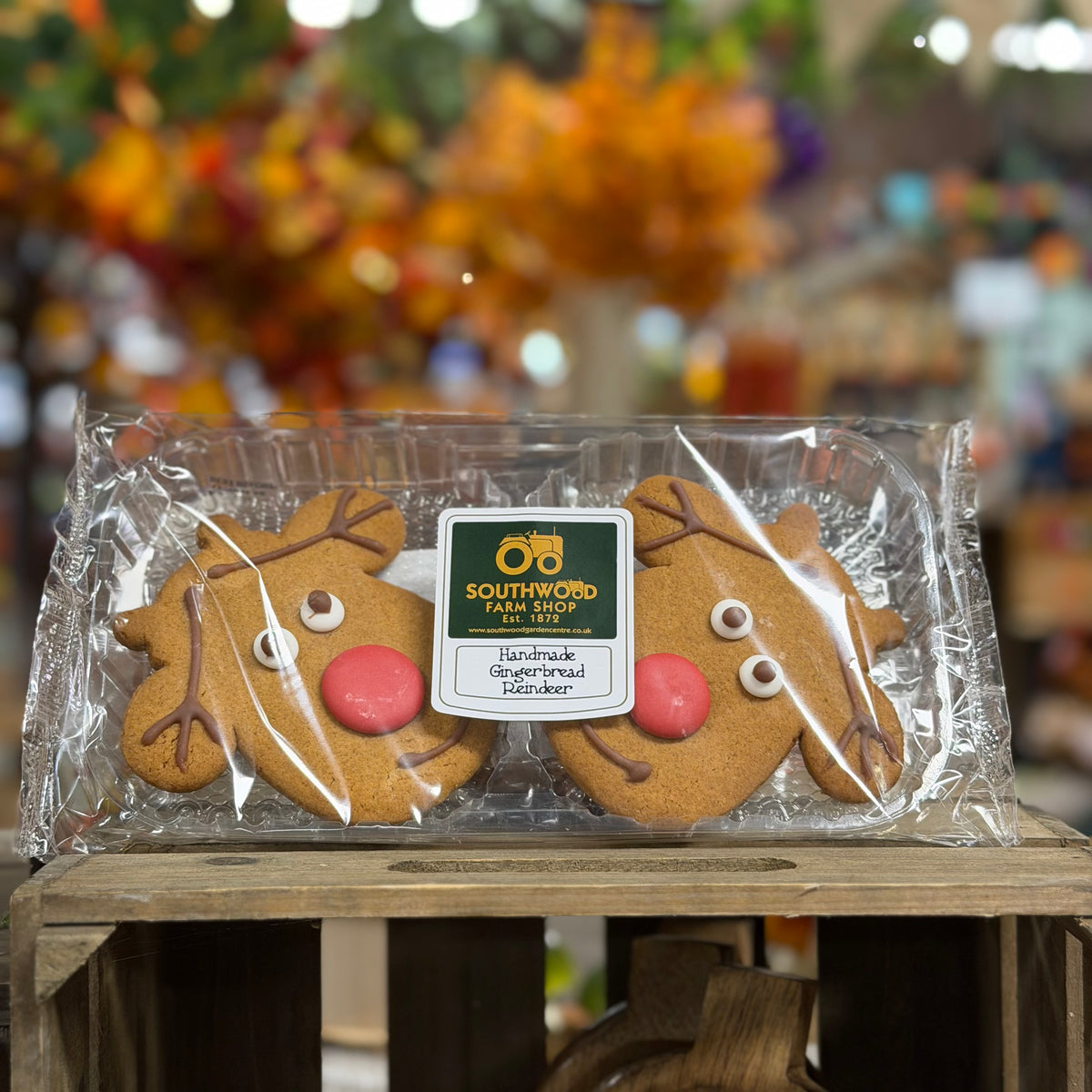 Southwood Farmshop Iced Rudolph Reindeer Gingerbread - Twin Pack