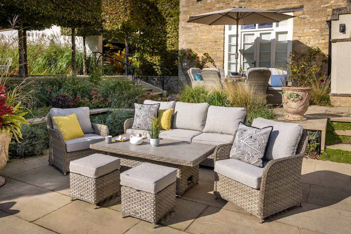 Hartman - Eton 3 Seat Casual Lounge Dining Set with Adjustable Height Lounge Set