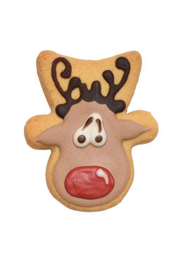 Rudy Reindeer Iced Christmas Biscuit - 60g