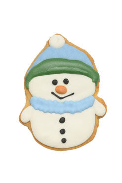 Snowman Iced Christmas Biscuit - 60g