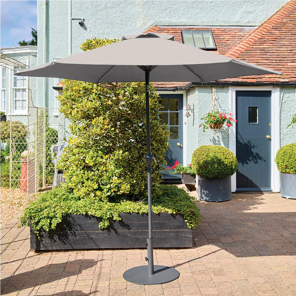 LG Outdoor - Osaka Parasol / Garden Umbrella Grey - 2.7m