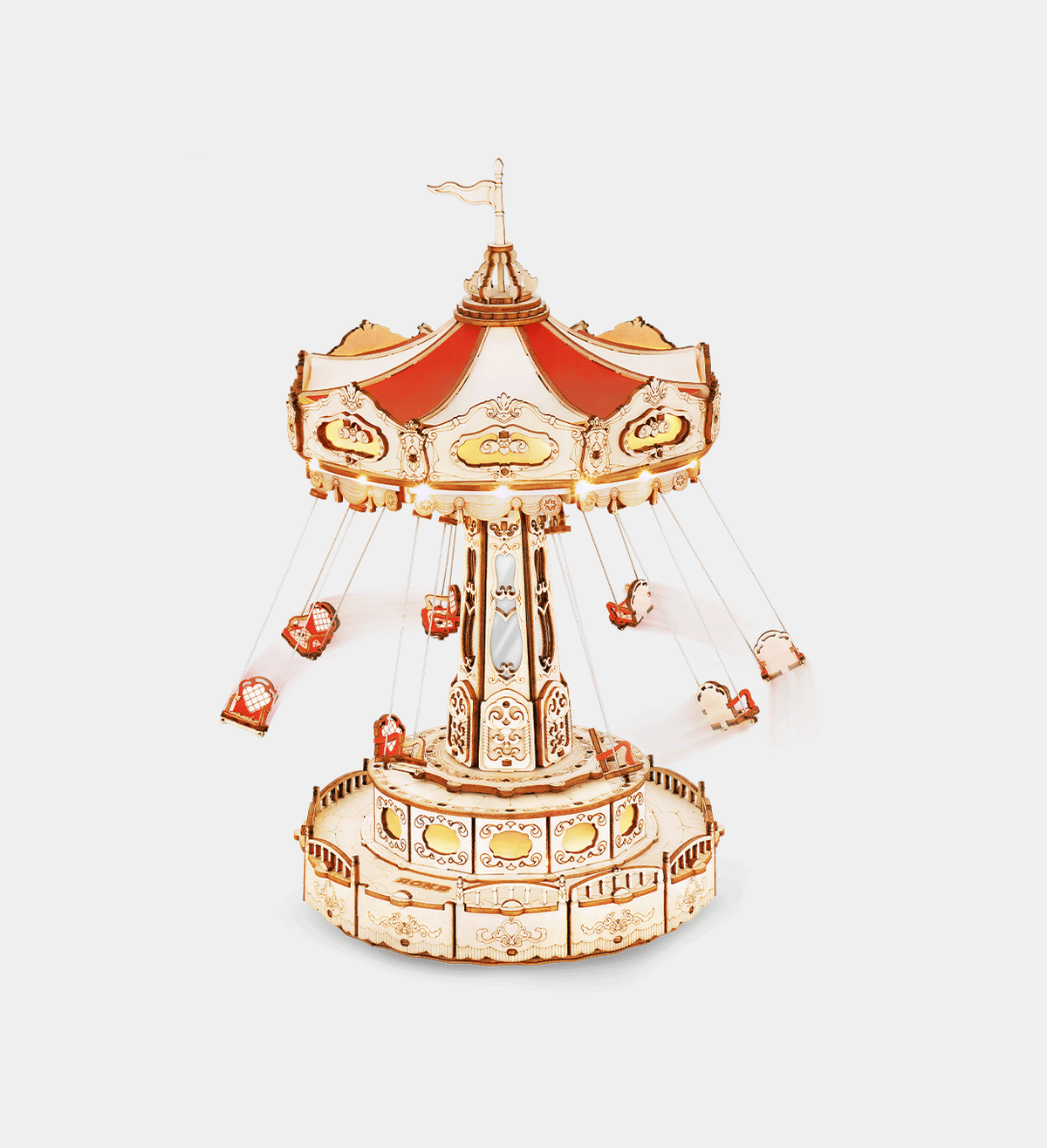 ROKR Swing Ride DIY Music Box 3D Wooden Puzzle